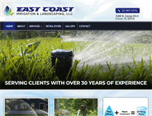 Tablet Screenshot of eastcoast-irrigation.com